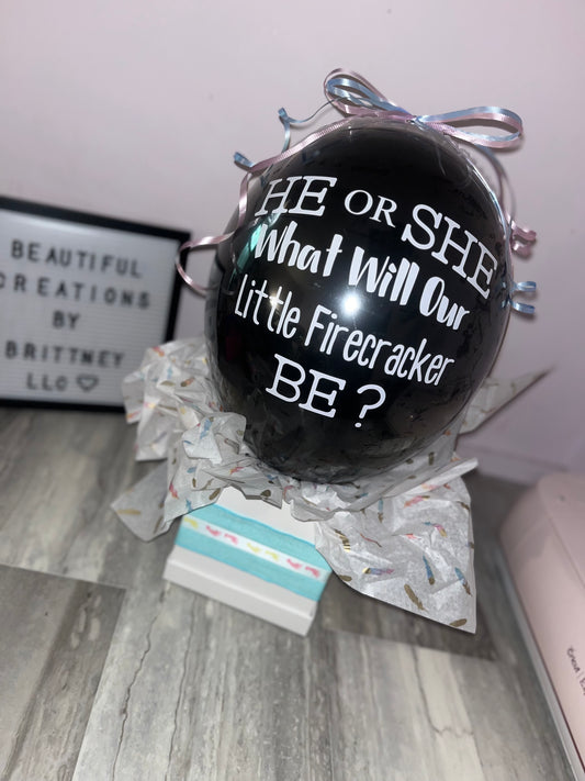 No-Mess Gender Reveal Balloon