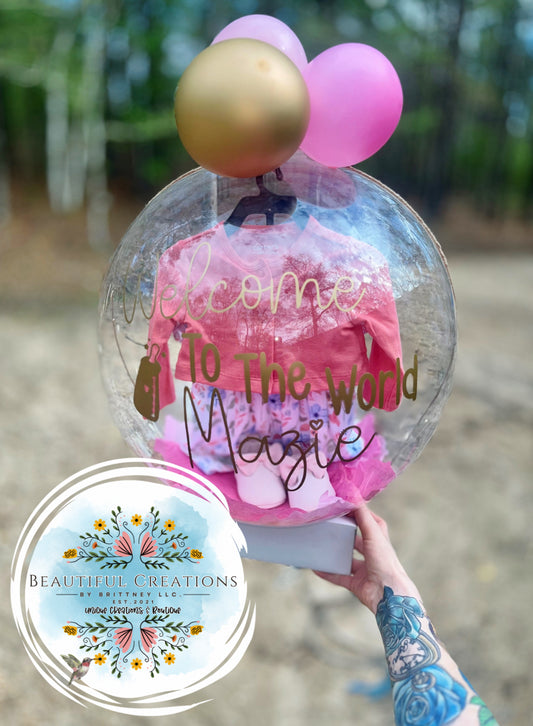 Welcome Baby Stuffed Balloon